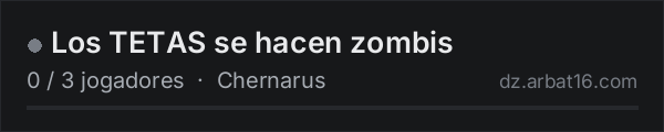 Los TETAS se hacen zombis na lista de servidores de DayZ da AR16