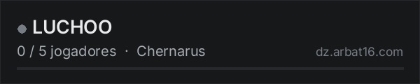 LUCHOO na lista de servidores de DayZ da AR16
