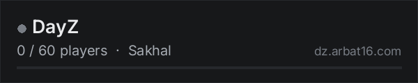 DayZ on the AR16 DayZ server list