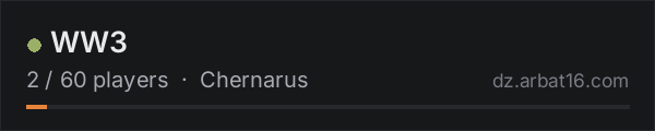 WW3 on the AR16 DayZ server list