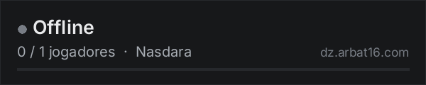 Offline na lista de servidores de DayZ da AR16