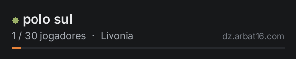 polo sul na lista de servidores de DayZ da AR16
