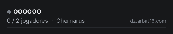 oooooo na lista de servidores de DayZ da AR16