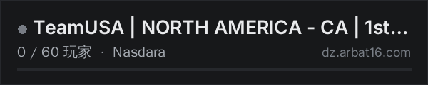 AR16 DayZ 服务器列表中的 TeamUSA | NORTH AMERICA - CA | 1st Person Only