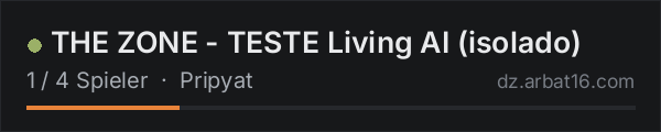 THE ZONE - TESTE Living AI (isolado) in der DayZ-Serverliste von AR16
