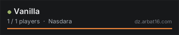 Vanilla on the AR16 DayZ server list