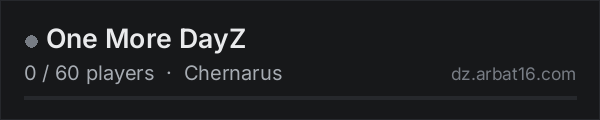 One More DayZ on the AR16 DayZ server list