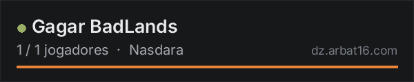Gagar BadLands na lista de servidores de DayZ da AR16