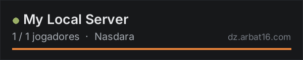 My Local Server na lista de servidores de DayZ da AR16