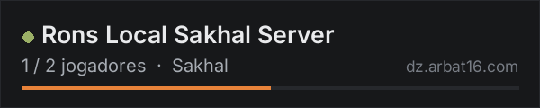 Rons Local Sakhal Server na lista de servidores de DayZ da AR16