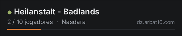 Heilanstalt - Badlands na lista de servidores de DayZ da AR16
