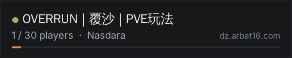 OVERRUN | 覆沙 | PVE玩法 on the AR16 DayZ server list