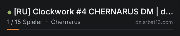 [RU] Clockwork #4 CHERNARUS DM | discord.gg/clockworkdayz in der DayZ-Serverliste von AR16