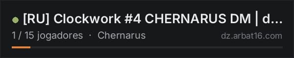 [RU] Clockwork #4 CHERNARUS DM | discord.gg/clockworkdayz na lista de servidores de DayZ da AR16