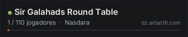 Sir Galahads Round Table na lista de servidores de DayZ da AR16