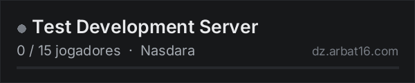 Test Development Server na lista de servidores de DayZ da AR16