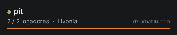 pit na lista de servidores de DayZ da AR16