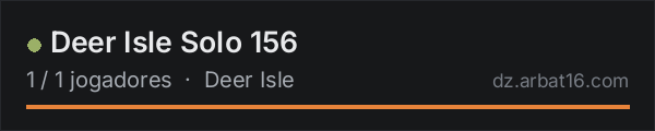 Deer Isle Solo 156 na lista de servidores de DayZ da AR16