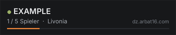 EXAMPLE in der DayZ-Serverliste von AR16
