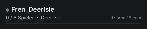 Fren_DeerIsle in der DayZ-Serverliste von AR16