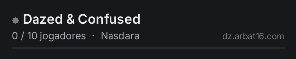 Dazed & Confused na lista de servidores de DayZ da AR16