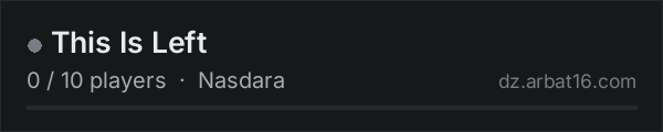 This Is Left on the AR16 DayZ server list