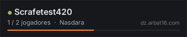 Scrafetest420 na lista de servidores de DayZ da AR16