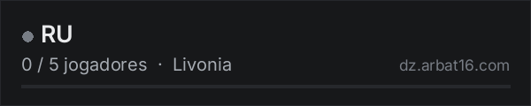 RU na lista de servidores de DayZ da AR16