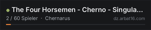 The Four Horsemen - Cherno - SingularityCorp in der DayZ-Serverliste von AR16