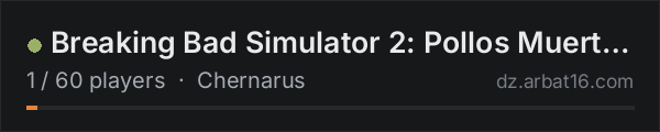Breaking Bad Simulator 2: Pollos Muertos on the AR16 DayZ server list
