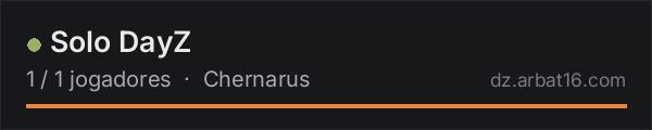 Solo DayZ na lista de servidores de DayZ da AR16