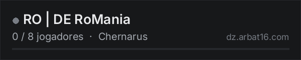 RO | DE RoMania na lista de servidores de DayZ da AR16