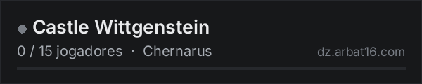 Castle Wittgenstein na lista de servidores de DayZ da AR16