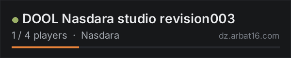 DOOL Nasdara studio revision003 on the AR16 DayZ server list