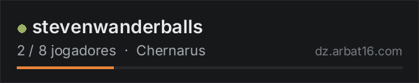 stevenwanderballs na lista de servidores de DayZ da AR16