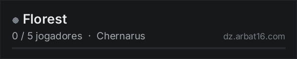 Florest na lista de servidores de DayZ da AR16