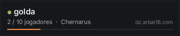 golda na lista de servidores de DayZ da AR16