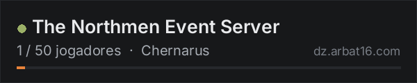 The Northmen Event Server na lista de servidores de DayZ da AR16
