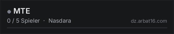 MTE in der DayZ-Serverliste von AR16