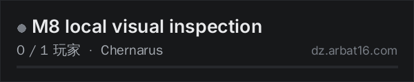 AR16 DayZ 服务器列表中的 M8 local visual inspection