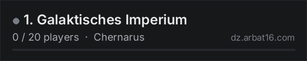 1. Galaktisches Imperium on the AR16 DayZ server list