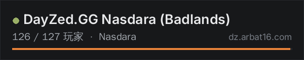 AR16 DayZ 服务器列表中的 DayZed.GG Nasdara (Badlands)