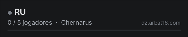 RU na lista de servidores de DayZ da AR16