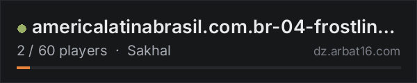 americalatinabrasil.com.br-04-frostline/PvE on the AR16 DayZ server list