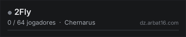 2Fly na lista de servidores de DayZ da AR16