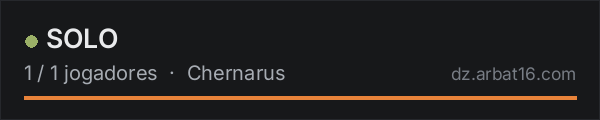 SOLO na lista de servidores de DayZ da AR16