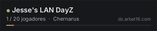 Jesse's LAN DayZ na lista de servidores de DayZ da AR16
