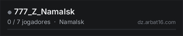777_Z_Namalsk na lista de servidores de DayZ da AR16