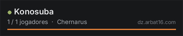 Konosuba na lista de servidores de DayZ da AR16