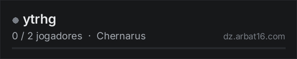 ytrhg na lista de servidores de DayZ da AR16